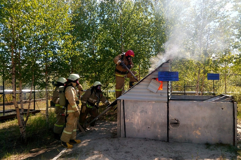 Пожарно-тактические учения на территории Ватьёганского месторождения