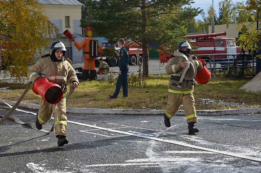 Соревнования пожарных в Когалыме