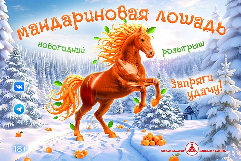 Запряги удачу в упряжку «Мандариновой лошади» и получи свой волшебный подарок!
