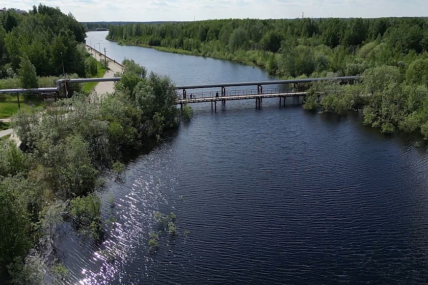 Ремонт моста через Колосью в Урае