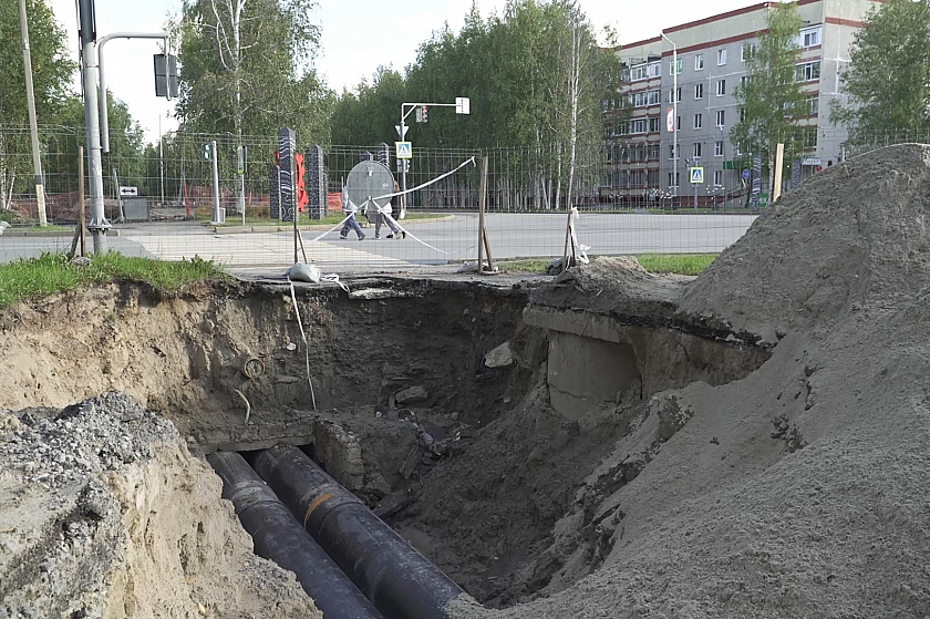 Масштабный ремонт водопровода в Лангепасе