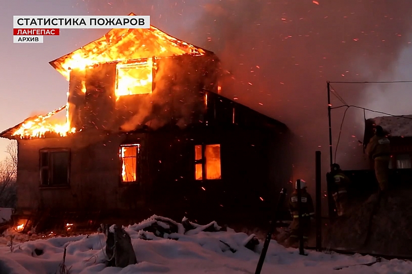 Пожарная ситуация в Лангепасе